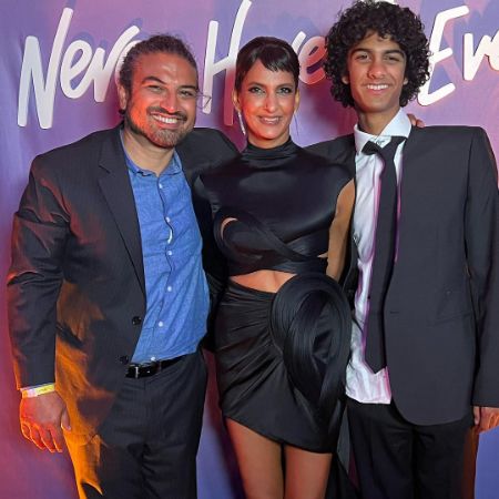 Poorna Jagannathan posted a picture with her husband and their son.